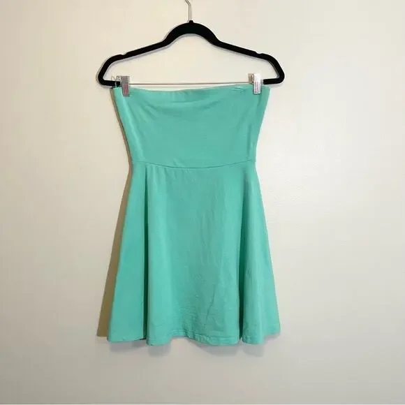green emerald velvet dress Aurea Slinky Jersey Strapless A-Line Midaxi Dress in Emerald Green